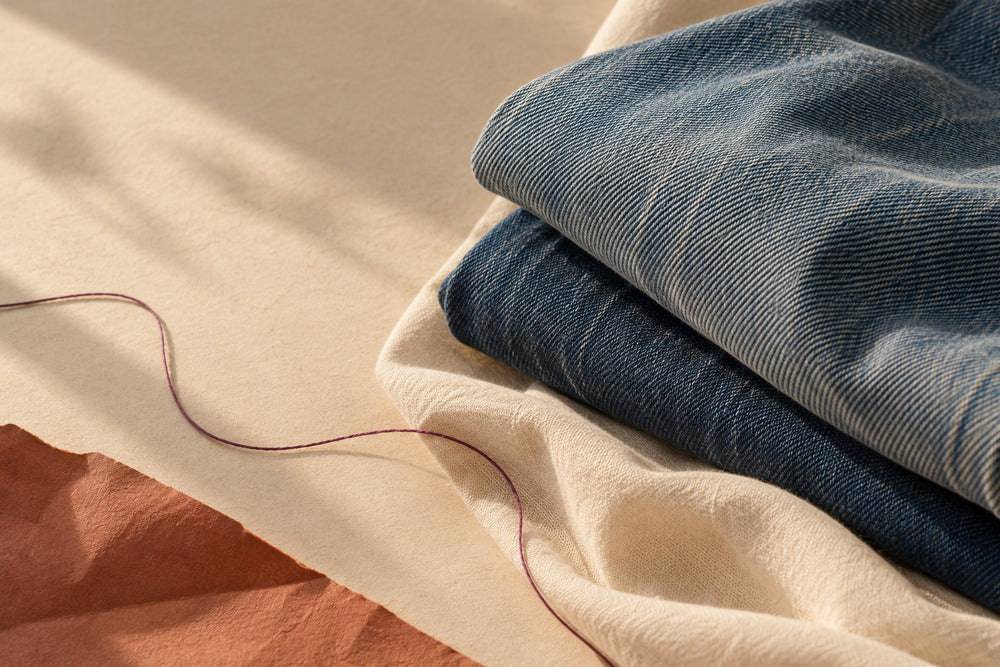 Denim fabric and DENIMAYA identity details