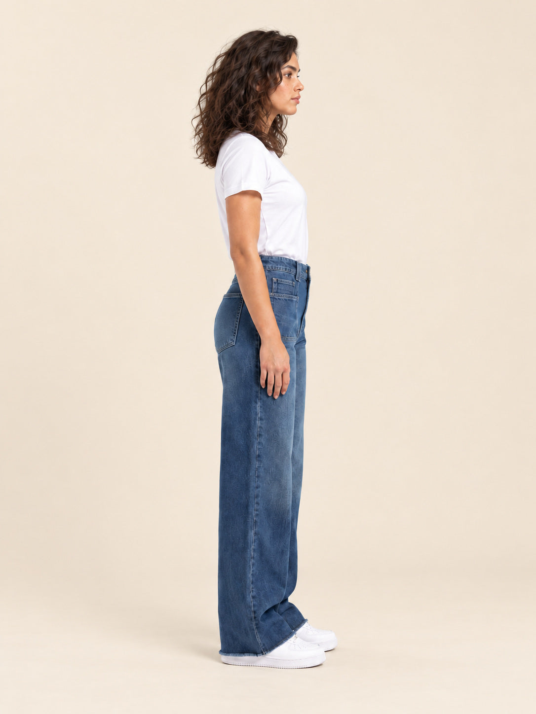 Wide-Leg Jeans — Dirty Blue