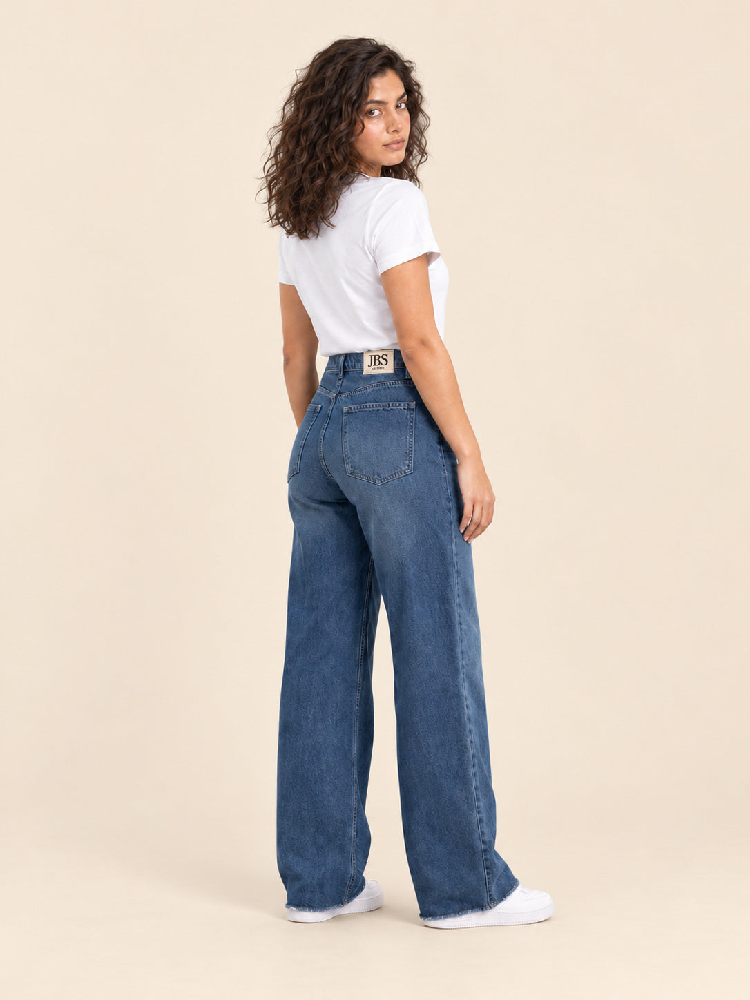 Wide-Leg Jeans — Dirty Blue