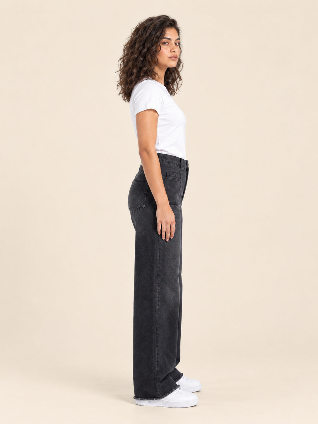 Wide-Leg Jeans — Dirty Grey