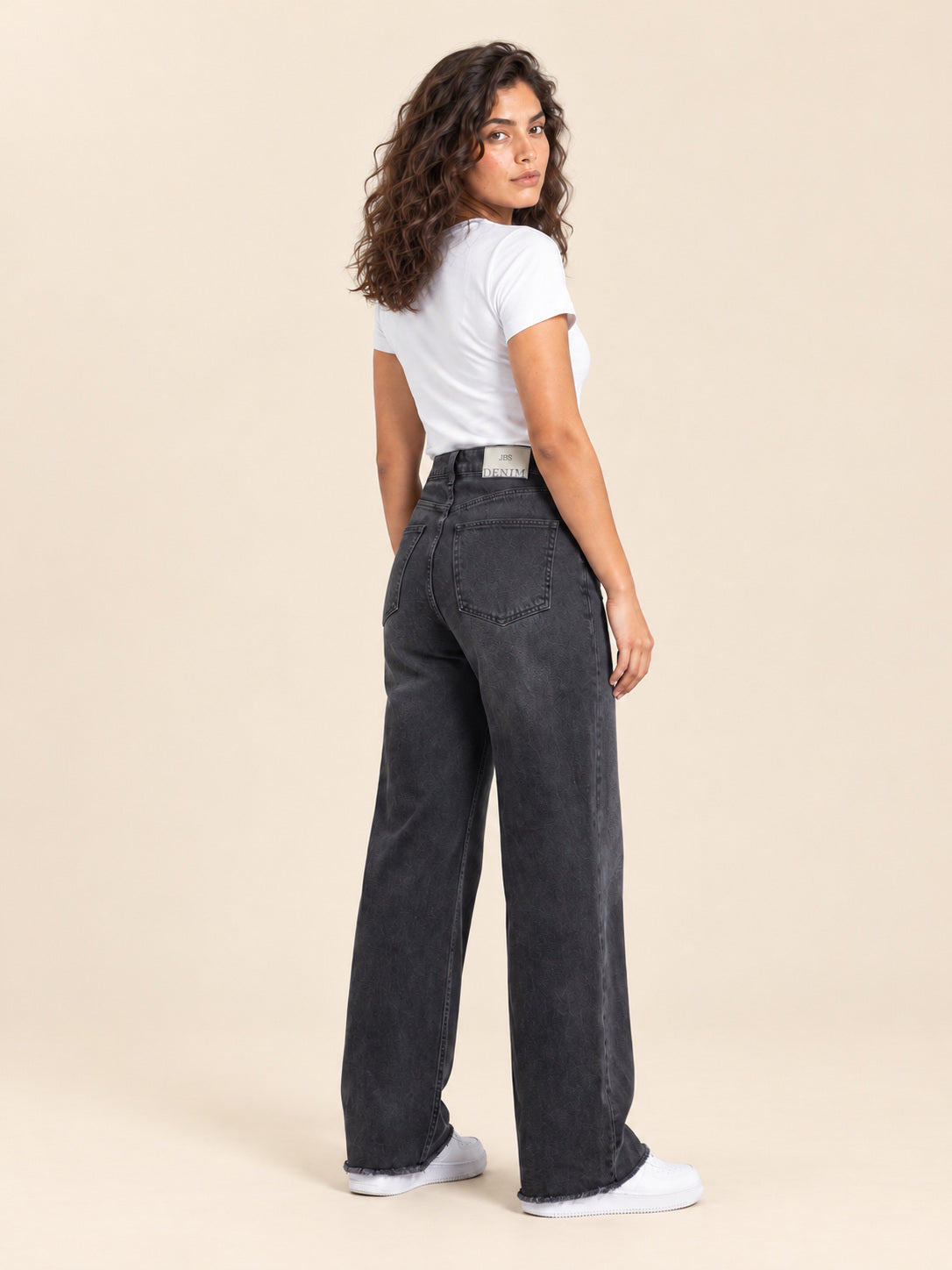 Wide-Leg Jeans — Dirty Grey